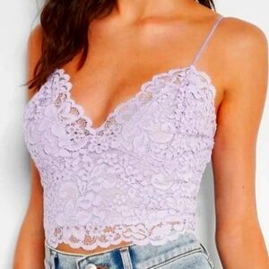 NEW- Lavender Lace bralette.